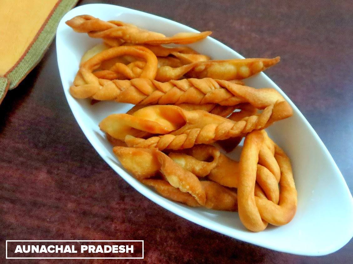 Khapse from Arunachal Pradesh Desserts