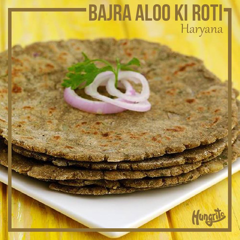 Bajra Aloo ki Roti from Haryana dishes
