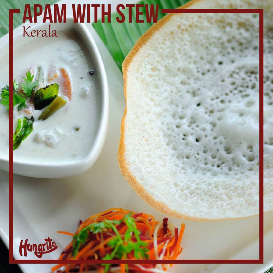  Apam with Stew from Kerala dishes