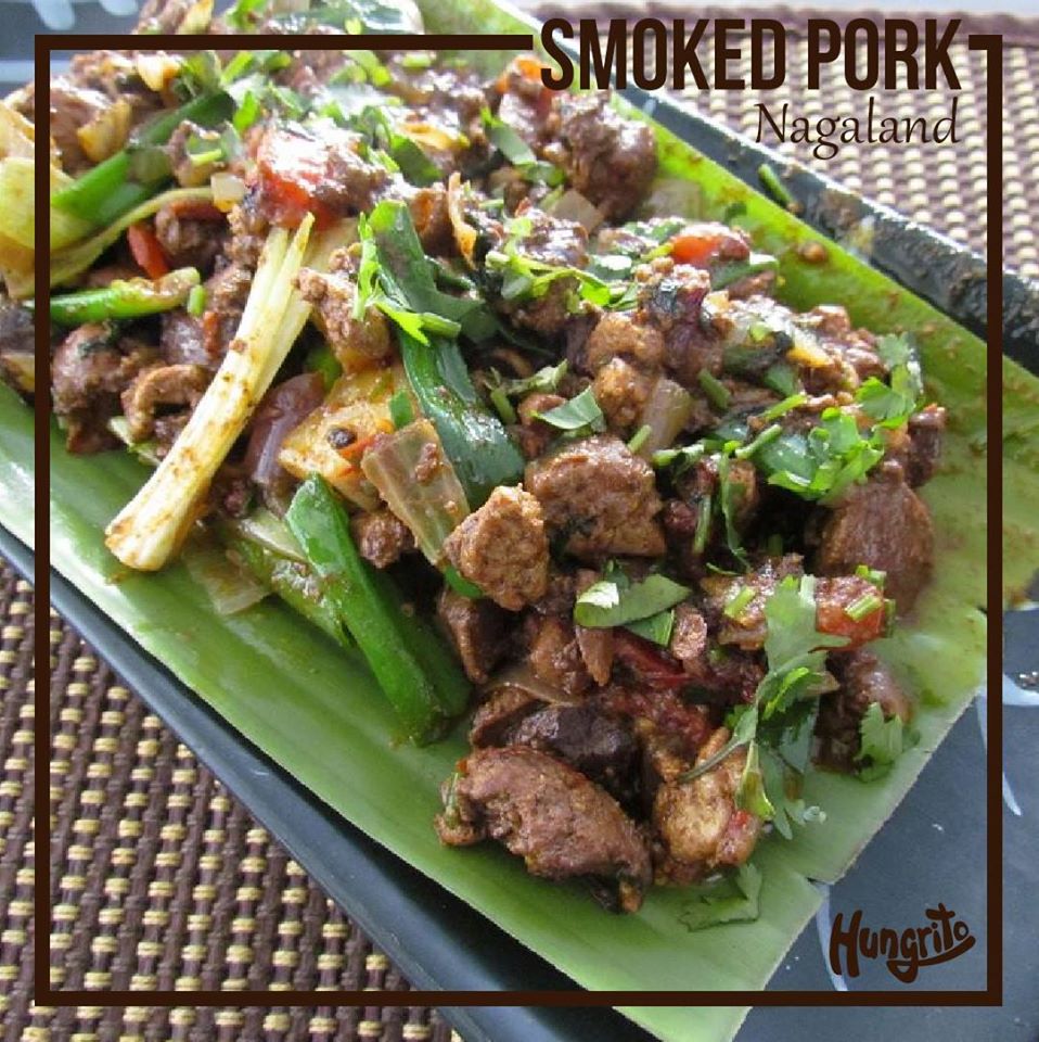Smoked Pork from Nagaland dishes