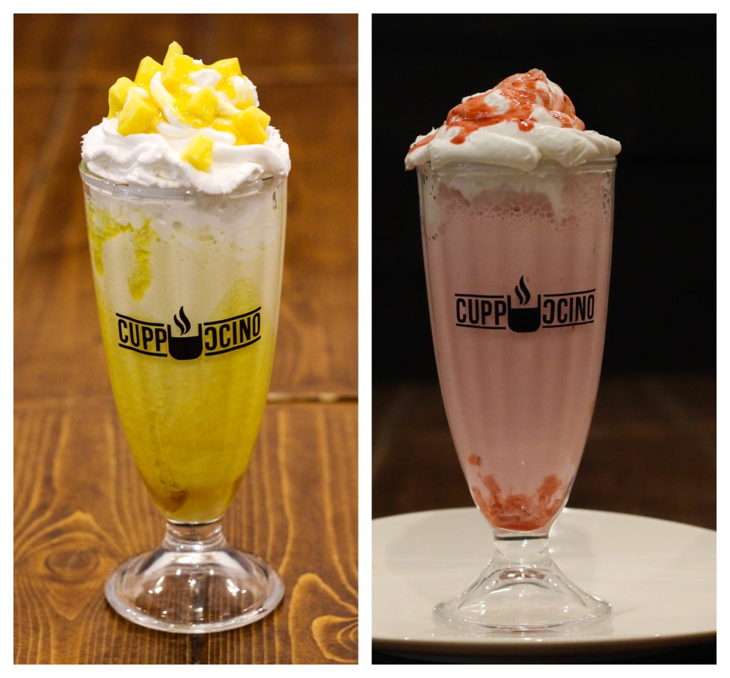 milk shakes| strawberry |mango| whippedcream| cuppucino cafe| summer chlll