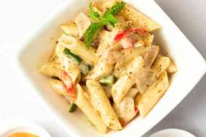 Chicken pasta| whit sauce pasta| penne| italian food| chicken food items