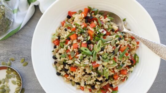 types of salads| Brown rice salad