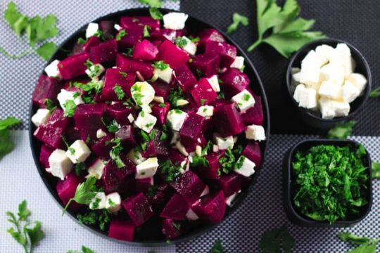 Healthy culinary delights| Beetroot feta cheese salad