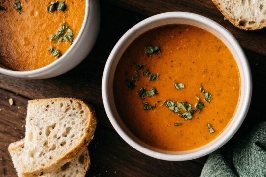 Tangy food dishes| Roasted tomato soup