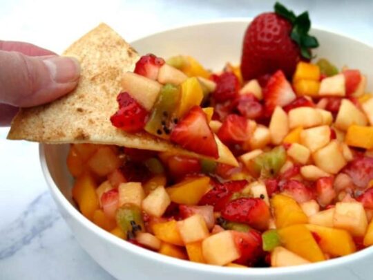 DIY dishes with fruits| Fruit salsa
