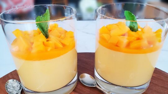 DIY dishes with fruits| Mango mousse