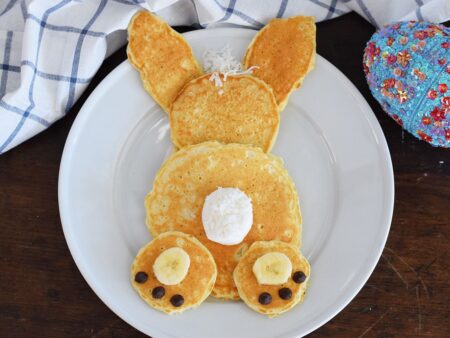 Creative pancake ideas| Easter bunny pancakes