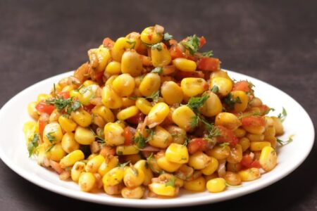 tasty food items| Corn chaat
