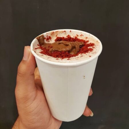Beverages in ahmedabad| Red velvet nutella shake