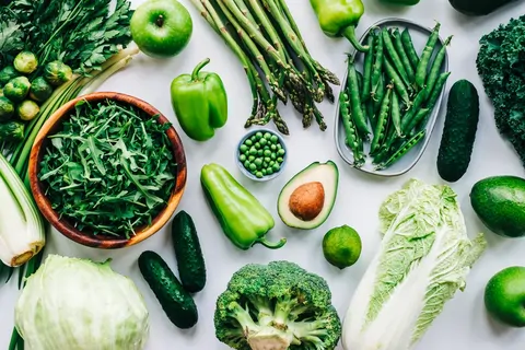 An image containing different leafy green food | Best food for Magnesium