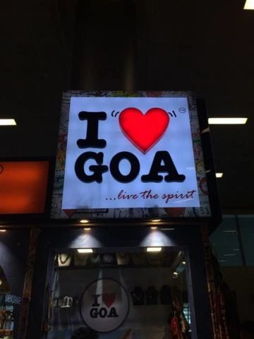 An image of a poster saying i love goa.